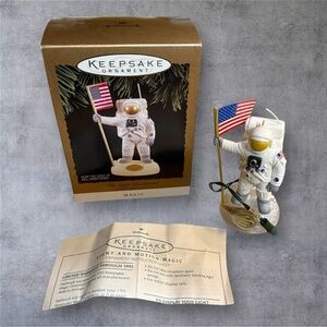 Vintage Neil Armstrong Hallmark Christmas Ornament The Eagle Has Landed